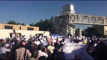 Iran-Tehran- Protest in front of the Iranian Majles against bank corruption
