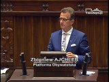 Poseł Zbigniew Ajchler - Wystąpienie z dnia 25 maja 2017 roku.