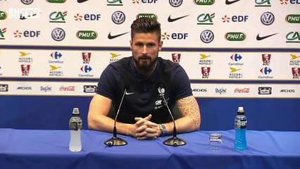 Equipe de France – Giroud : "Les critiques me lassent mais m’aident à rester concentrer"