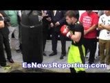 canelo alvarez punches sound like gun shots - esnews boxing