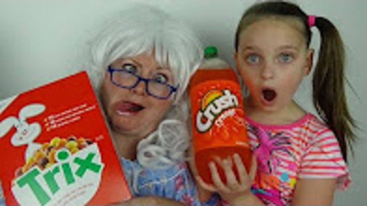 Pop Tarts and Cereal Challenge Victoria Annabelle Granny Toy Freaks Family World