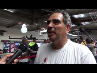 abel sanchez on ggg vs floyd mayweather fight gets stopped half way EsNews