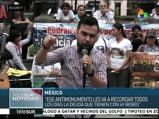 México:instalan antimonumento a 8 años de la tragedia en Guardería ABC