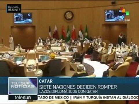 Siete países rompen lazos diplomáticos con Qatar