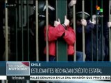 Estudiantes chilenos exigen poner fin al crédito aval del Estado