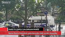 Paris'te çekiçli saldırgan paniği