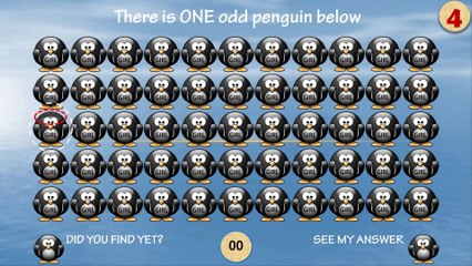 Picture Puzzle - Can you find the odd penguin out in 30s?