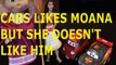 Toy CARS LIKES MOANA BUT SHE DOESN'T LIKE HIM + MASHA & THE BEAR LIGHTENING MCQUEEN  DISNEY