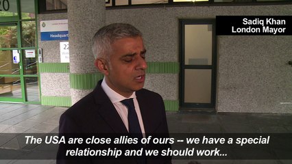 London mayor calls out Trump, slams Conservative spending cuts