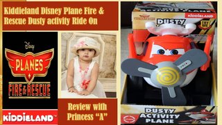 Princess A Having fun with DISNEY PLANES Fire and Rescue Dusty Activity Ride On by Kiddieland .
