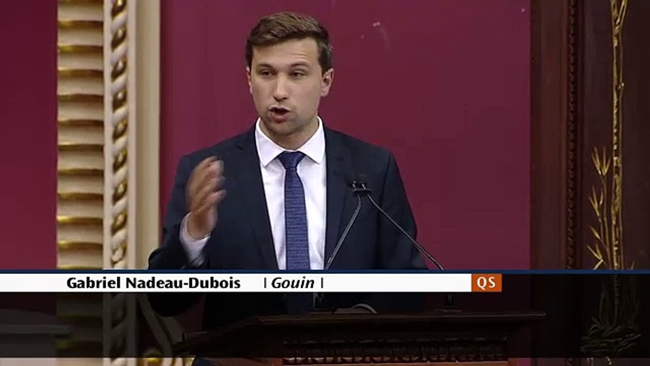 Assermentation de Gabriel Nadeau-Dubois