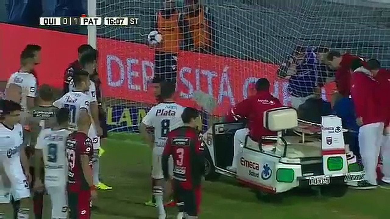 No jogo da 1.ª divisão argentina entre o Quilmes e o Patronato o medo instalou-se após uma entrada dura de Furios a Orih