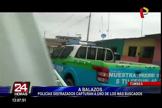 Tumbes: a balazos policías encubierto capturan a peligroso criminal