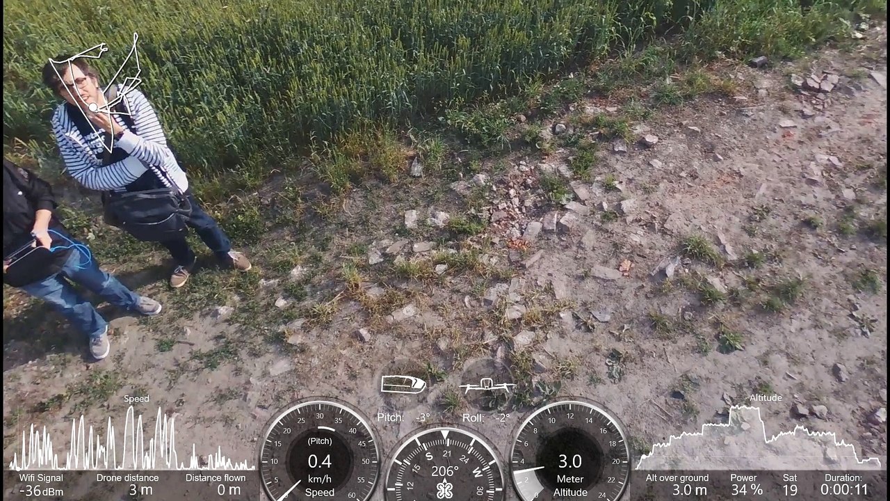 Premier vol de Drone