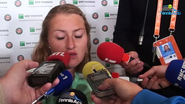 Roland-Garros 2017 - Kristina Mladenovic : Je retiens énormément de positif, c'était mon 1er quart à Roland-Garros