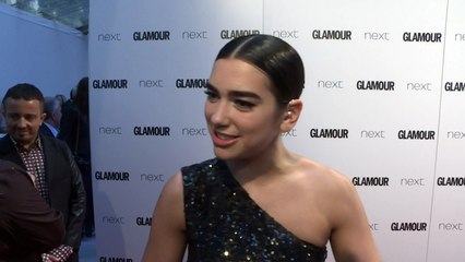 Glamour Awards: Dua Lipa talks new tattoos and Bruno Mars