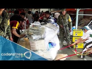 Fuerzas armadas y policías apoyan a afectados en BCS