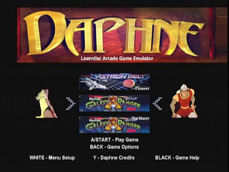 Galaxy Ranger - DaphneX Arcade Laserdisc Emulator for Xbox