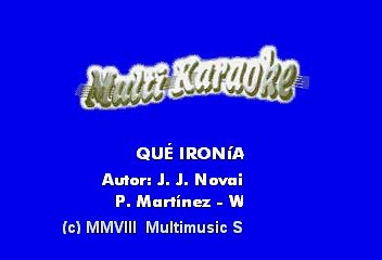 Andy Andy - Qué ironía (Karaoke)