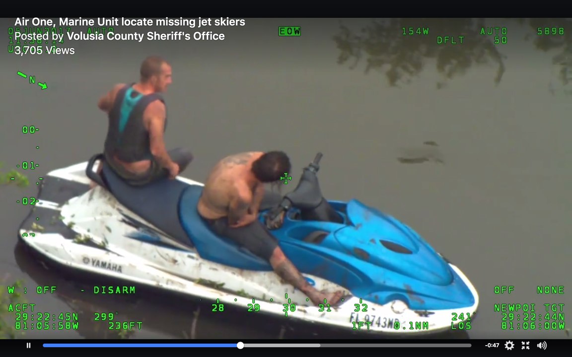 Stranded Jet Skiers Rescued After More Than 12 Hours in Volusia County