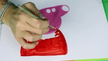 Niños para aprender a dibujar un cerdo Peppa colores de pintura dibujo lecciones de cerdo Peppa