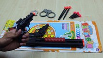 TOY GUNS FOR KIDS Playtime with Shotgun and Two Revolver Soft Bullet Guns for
