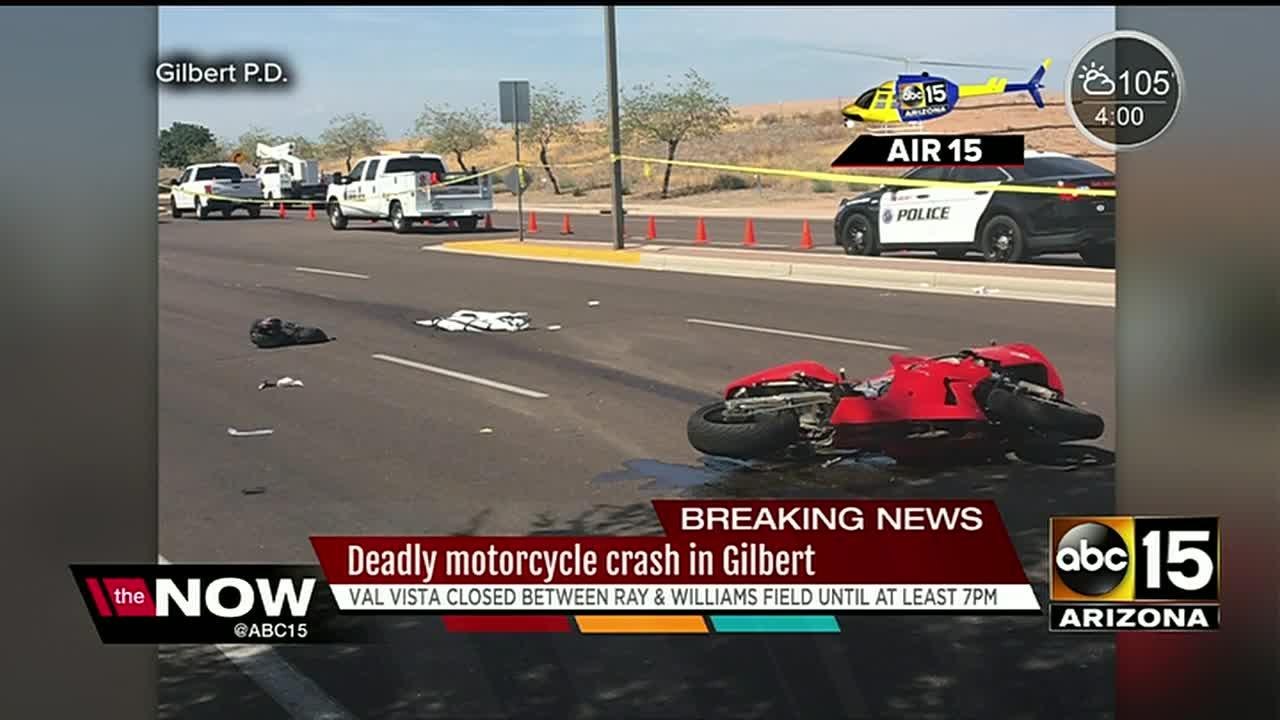 Motorcyclist killed in Gilbert crash