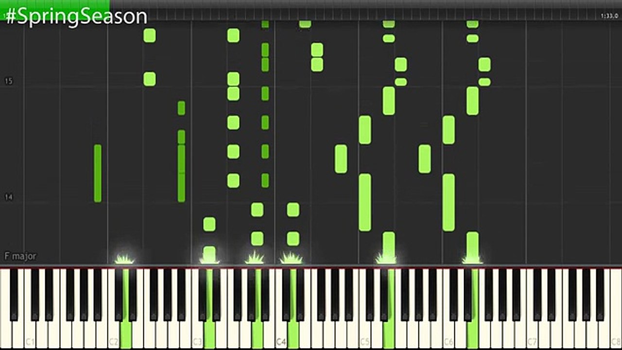 [ピアノ]  銀の墓守り OP  Gin no guardian [Epic] Opening [Piano synthesia tutorial]