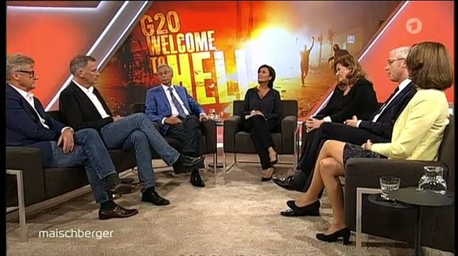 Maischberger 12.07.2017 Gewalt in Hamburg: Warum versagt der Staat? Part 1
