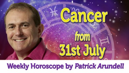 Cancer Weekly Horoscope from 31st July - 7th August 2017
