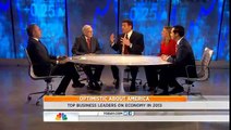 Tony Robbins, Warren Buffett, and Sara Blakely on The Today Show discussing the economy