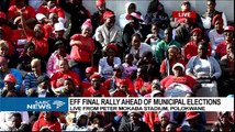 Commander in Chief Malema has addressed EFFs final election rally in Polokwane