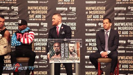 THE COMPLETE FLOYD MAYWEATHER VS CONOR MCGREGOR LOS ANGELES PRESS CONFERENCE VIDEO