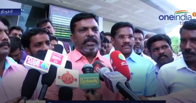 Thirumavalavan Speech About TTV Dinakaran Arrested-Oneindia Tamil
