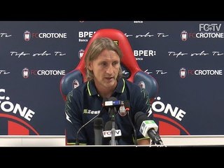 Sala stampa, mister Nicola in conferenza prima del ritiro