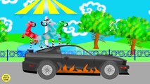 Niños para coches, coches de números Puzzle 4 dibujos animados educativos