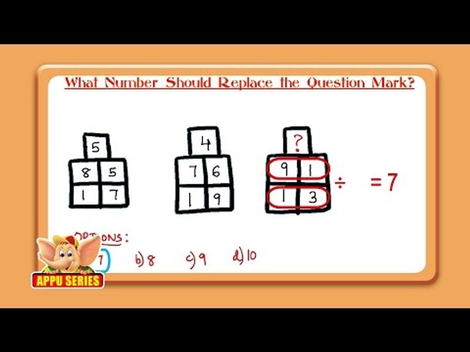 Missing Number Series - Find the Number in the Third Block