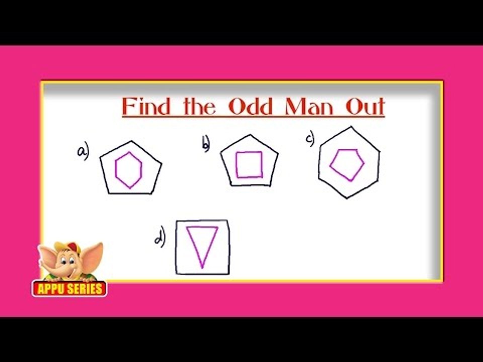 Odd Man Out Series - Identify the Odd Set of Shapes