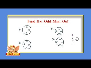 Odd Man Out Series - Find the Odd Set of Signs