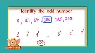 Odd Man Out Series - Identify the Odd Number