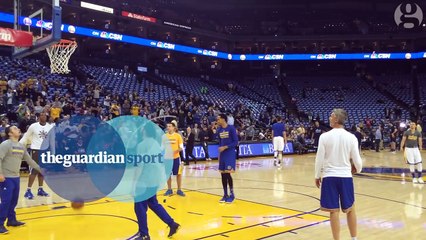Stephen Curry pre-game routine- Shooting part 2