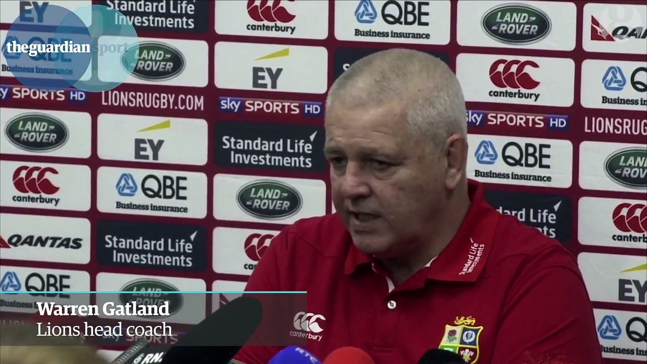 Warren Gatland discusses Lions team for second All Blacks Test