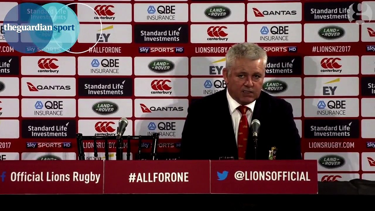 Warren Gatland- Lions players 'know they let an opportunity slip'