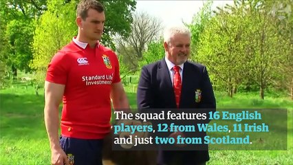 Warren Gatland names British & Irish Lions squad for New Zealand tour – video report
