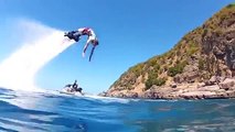 Amazing Flyboard Power is controlled by a throttle on the PWC
