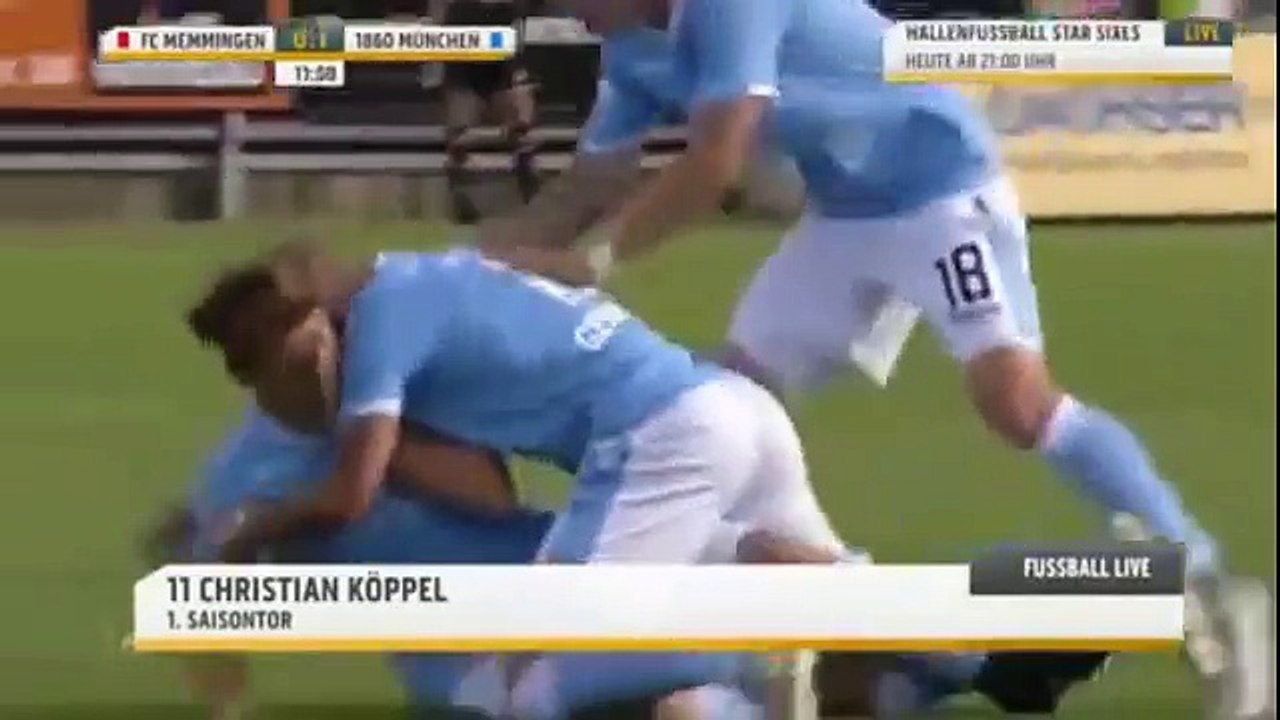 Memmingen 1:4 Munich 1860 (German Regionalliga (Bavaria) 14 July 2017)