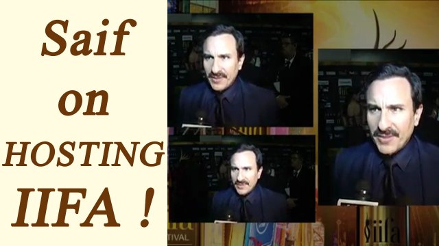 IIFA 2017 : Saif Ali Khan OPENS UP on Hosting the award ceremony along with Karan Johar | FilmiBeat