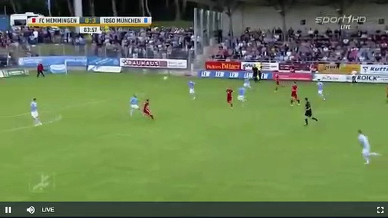 Memmingen 1:3 Munich 1860 (German Regionalliga (Bavaria) 14 July 2017)