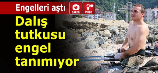 Dalış tutkusu engel tanımıyor