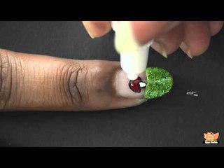 Nail Art - Mushroom & Caterpillar